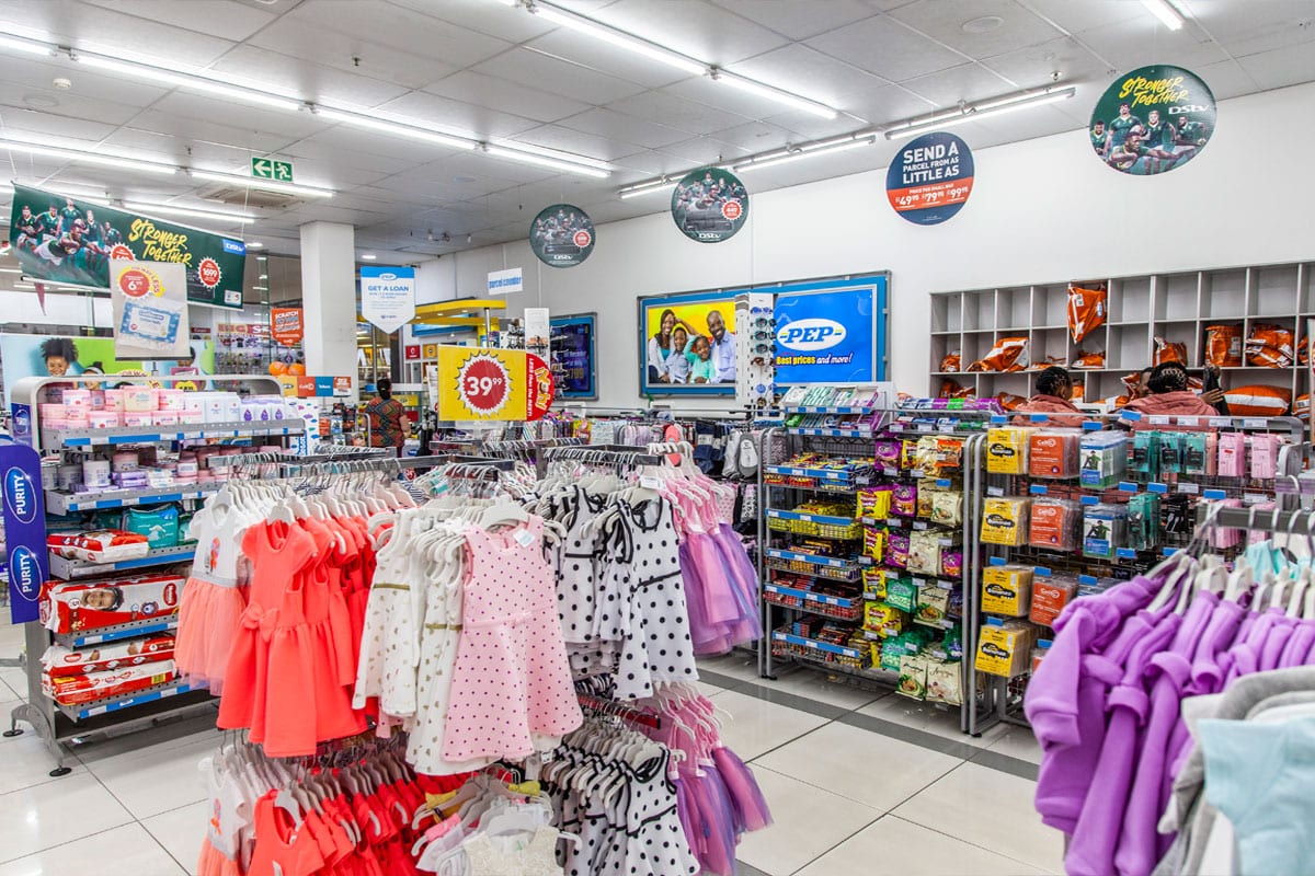 Inside view of Sportscene store