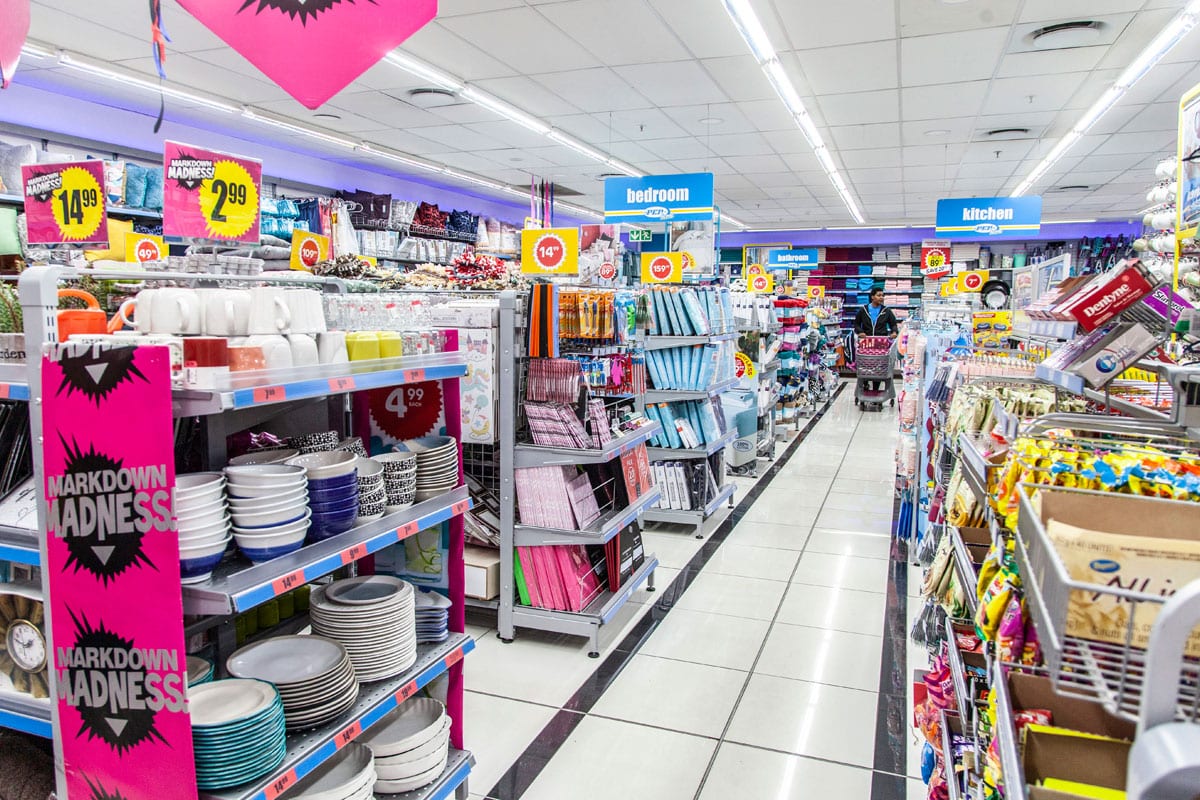 Inside view of Sportscene store